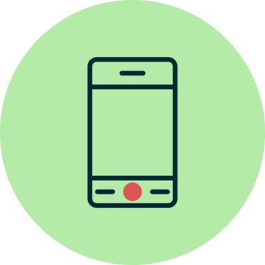 Akıllı telefon simgesi, vektör illüstrasyon tasarımı