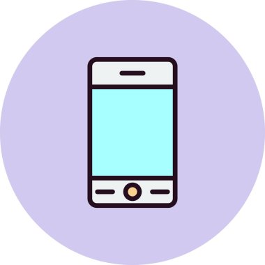 Akıllı telefon simgesi, vektör illüstrasyon tasarımı