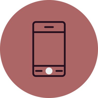 Akıllı telefon simgesi, vektör illüstrasyon tasarımı