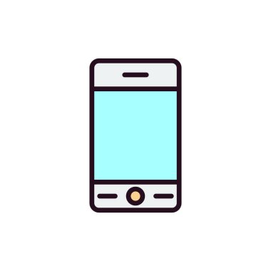 Akıllı telefon simgesi, vektör illüstrasyon tasarımı