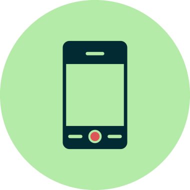 Akıllı telefon simgesi, vektör illüstrasyon tasarımı