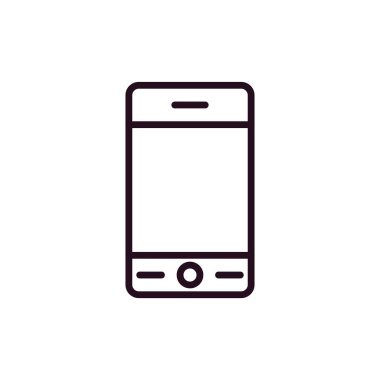 Akıllı telefon simgesi, vektör illüstrasyon tasarımı