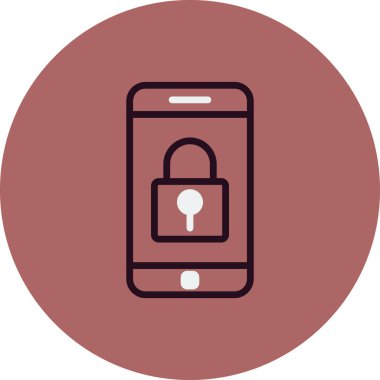 Akıllı telefon simgesi, vektör illüstrasyon tasarımı