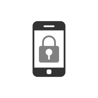 Akıllı telefon simgesi, vektör illüstrasyon tasarımı