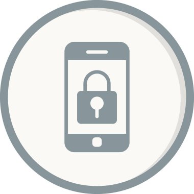 Akıllı telefon simgesi, vektör illüstrasyon tasarımı