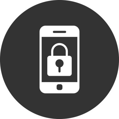 Akıllı telefon simgesi, vektör illüstrasyon tasarımı