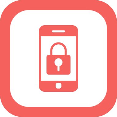 Akıllı telefon simgesi, vektör illüstrasyon tasarımı