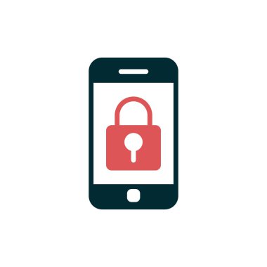 Akıllı telefon simgesi, vektör illüstrasyon tasarımı