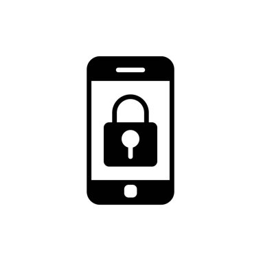 Akıllı telefon simgesi, vektör illüstrasyon tasarımı