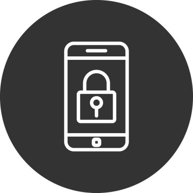 Akıllı telefon simgesi, vektör illüstrasyon tasarımı