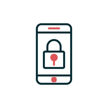 Akıllı telefon simgesi, vektör illüstrasyon tasarımı