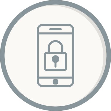 Akıllı telefon simgesi, vektör illüstrasyon tasarımı