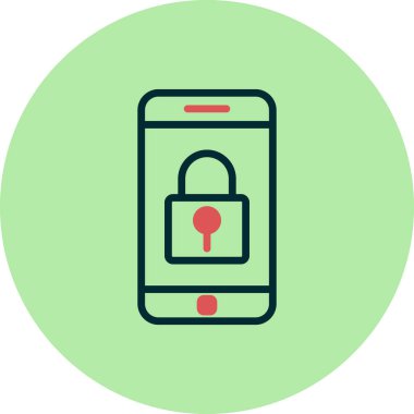 Akıllı telefon simgesi, vektör illüstrasyon tasarımı