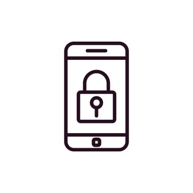 Akıllı telefon simgesi, vektör illüstrasyon tasarımı