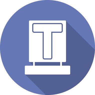 Basit simge, vektör illüstrasyonu yazın