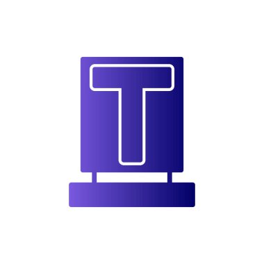 Basit simge, vektör illüstrasyonu yazın