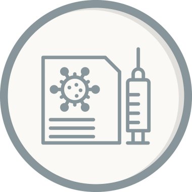 Aşılama basit simgesi, vektör illüstrasyonu