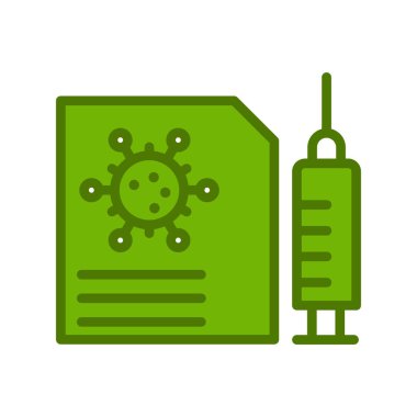 Aşılama basit simgesi, vektör illüstrasyonu