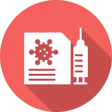 Aşılama basit simgesi, vektör illüstrasyonu