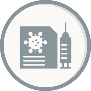 Aşılama basit simgesi, vektör illüstrasyonu