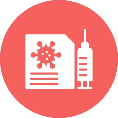 Aşılama basit simgesi, vektör illüstrasyonu