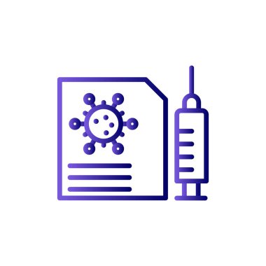 Aşılama modern simgesinin vektör illüstrasyonu