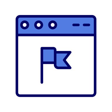 Web tarayıcı simgesi, vektör illüstrasyon tasarımı