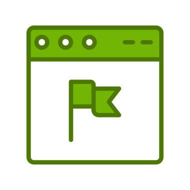 Web tarayıcı simgesi, vektör illüstrasyon tasarımı