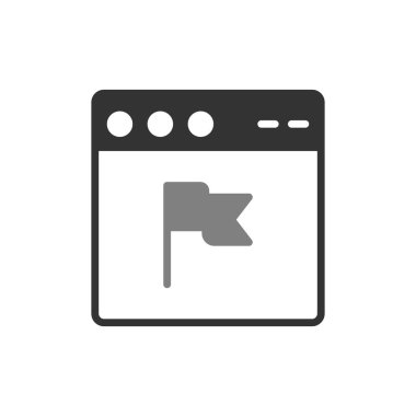 Web tarayıcı simgesi, vektör illüstrasyon tasarımı