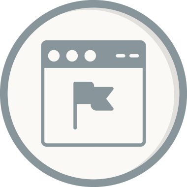 Web tarayıcı simgesi, vektör illüstrasyon tasarımı