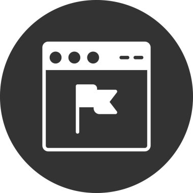 Web tarayıcı simgesi, vektör illüstrasyon tasarımı