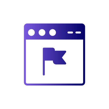 Web tarayıcı simgesi, vektör illüstrasyon tasarımı