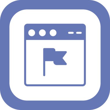 Web tarayıcı simgesi, vektör illüstrasyon tasarımı