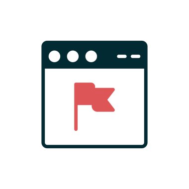 Web tarayıcı simgesi, vektör illüstrasyon tasarımı