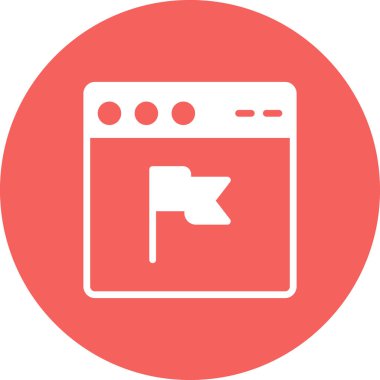 Web tarayıcı simgesi, vektör illüstrasyon tasarımı