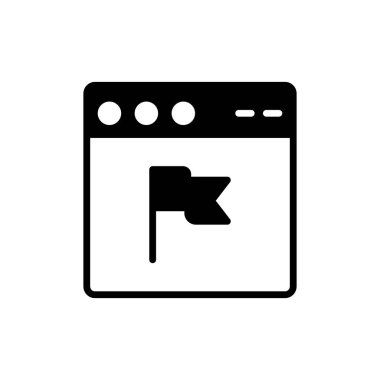 Web tarayıcı simgesi, vektör illüstrasyon tasarımı