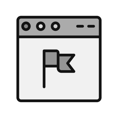 Web tarayıcı simgesi, vektör illüstrasyon tasarımı