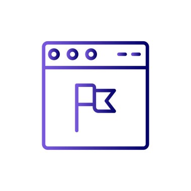 Web tarayıcı simgesi, vektör illüstrasyon tasarımı