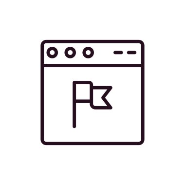 Web tarayıcı simgesi, vektör illüstrasyon tasarımı