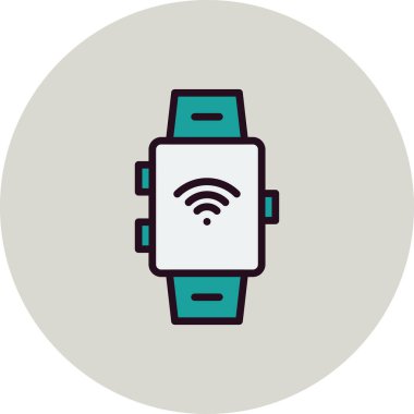 Akıllı vektör ince çizgi simgesi 