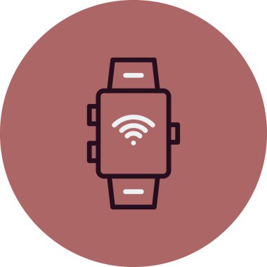 Akıllı vektör ince çizgi simgesi 