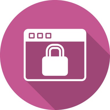 Basit web arayüzü simgesi, vektör illüstrasyonu