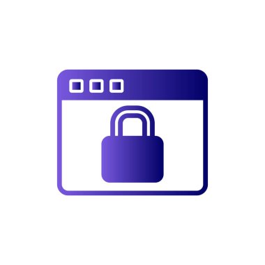 Basit web arayüzü simgesi, vektör illüstrasyonu