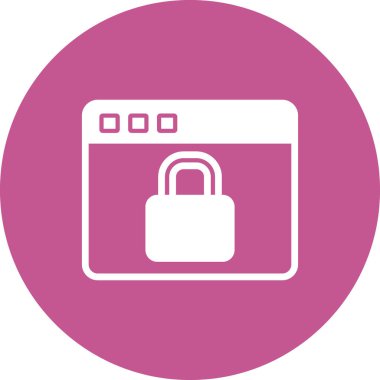 Basit web arayüzü simgesi, vektör illüstrasyonu