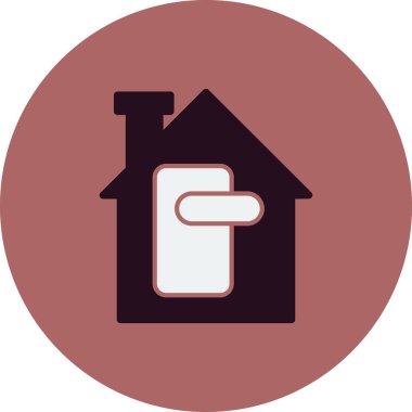 Modern tutuş simgesinin vektör illüstrasyonu