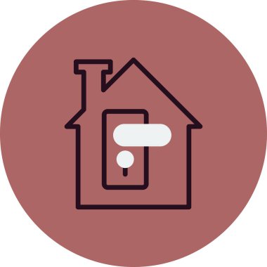 Modern tutuş simgesinin vektör illüstrasyonu