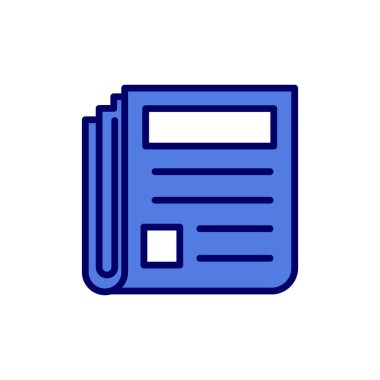 Kişisel ve ticari kullanım için haber illüstrasyon simgesi