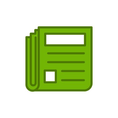 gazete simgesi vektör illüstrasyonu