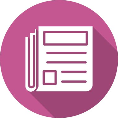 gazete simgesi vektör illüstrasyonu