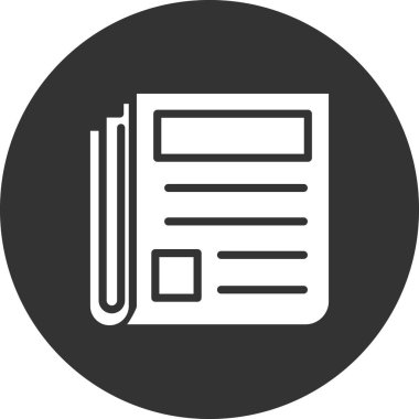 gazete simgesi vektör illüstrasyonu